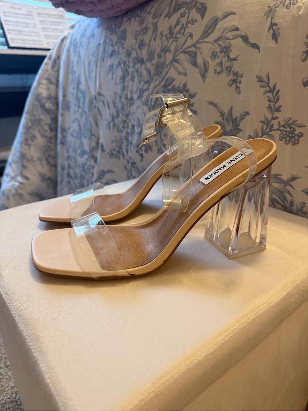Steve Madden Clear Heels